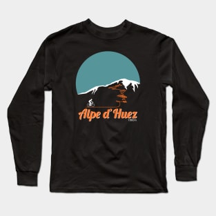 Alpe d'Huez Circular Artwork Long Sleeve T-Shirt